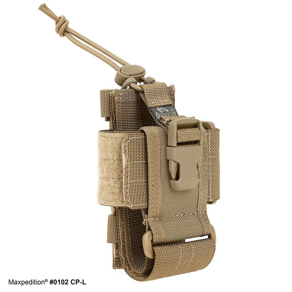 CP-L - MAXPEDITION, Phone holder, Radio Holder, Military, CCW, EDC, Tactical, Everyday Carry, Outdoors, Nature, Hiking, Camping, Police Officer, EMT, Firefighter, Bushcraft, Gear.