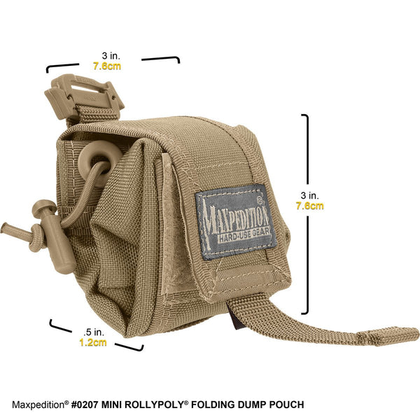 MINI ROLLY POLLY FOLDING POUCH - Military, CCW, EDC, Everyday Carry, Outdoors, Nature, Hiking, Camping, Police Officer, EMT, Firefighter, Bushcraft, Gear, Travel, gun range, magazines