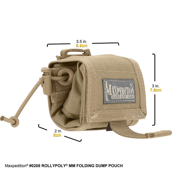 MEGA ROLLY POLLY FOLDING POUCH - Maxpedition, Military, CCW, EDC, Tactical, Everyday Carry, Outdoors, Nature, Hiking, Camping, Police Officer, EMT, Firefighter, Bushcraft, Gear.