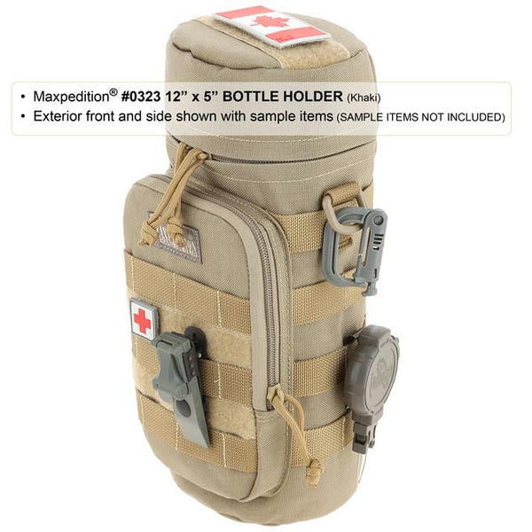 Maxpedition 12" x 5" Bottle Holder, EDC, Hiking, Camping, Tactical, Outdoor essentials