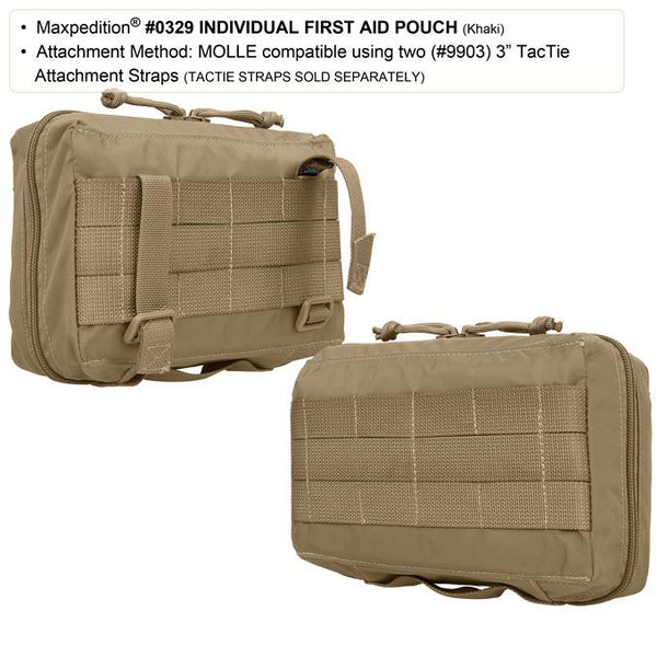 Individual First Aid Pouch- Maxpedition, Medical, Med Kit, First-Aid Kit, First-Response Kit, First Responder, Soldier Combat. Medicine, Pouch Maxpedition, Military, CCW, EDC, Tactical, Everyday Carry, Outdoors, Nature, Hiking, Camping, Police Officer Firefighter, Bushcraft, Gear.