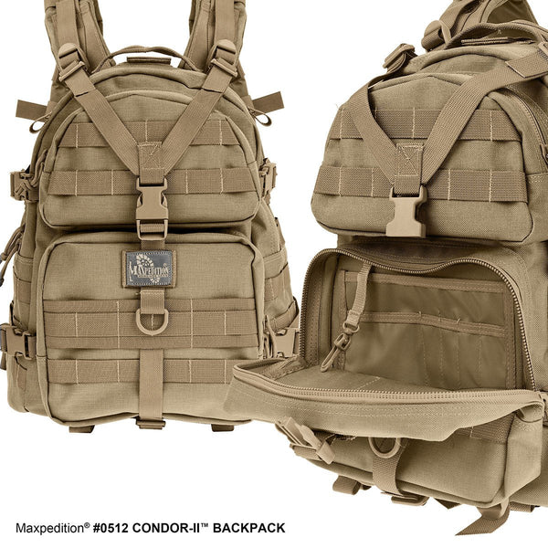 CONDOR-II BACKPACK - Military, CCW, EDC, Tactical, Everyday Carry, Outdoors, Nature, Hiking, Camping, Police Officer, EMT, Firefighter, Bushcraft, Gear.