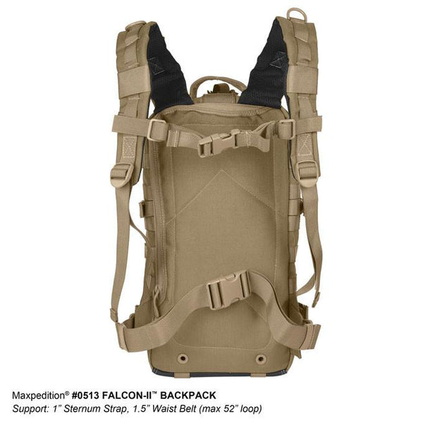 FALCON-II BACKPACK - MAXPEDITION, EDC Pack, Everyday Carry, Hiking, Camping, Outdoor, College, Adventure, Hunting, Range Gear, tactical, police officer, EMT, Firefighter