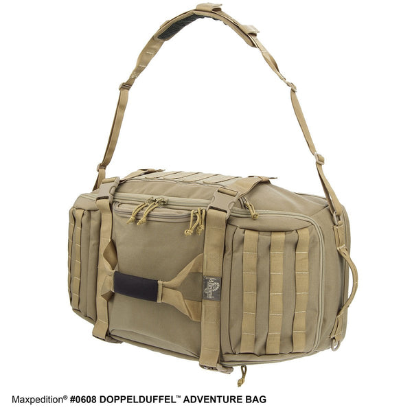 DOPPELDUFFEL ADVENTURE BAG - Travel, Luggage, Carry-on, TSA-Approved, Frequent Flyer, Adventure, TouristMaxpedition, Military, CCW, EDC, Tactical, Everyday Carry, Outdoors, Nature, Hiking, Camping, Police Officer, EMT, Firefighter, Bushcraft, Gear.