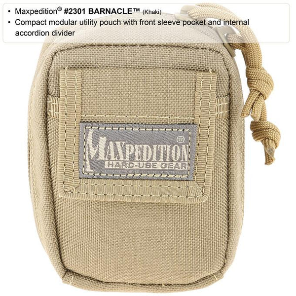 Maxpedition- Barnacle, Tactical, CCW, EDC, Outdoors, Hiking, Camping Accessory