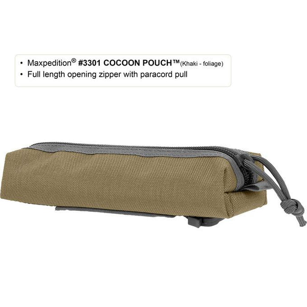 Maxpedition- Cocoon Pouch Maxpedition-Military, CCW, EDC, Tactical, Everyday Carry, Outdoors, Nature, Hiking, Camping, Police Officer, EMT, Firefighter,Bushcraft, Gear