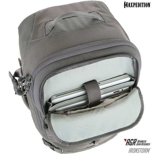 Maxpedition's Adventure Travel Bag is equipped with a padded 15" laptop compartment, and a tablet compartment. 
