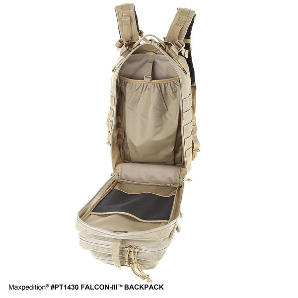 FALCON-III BACKPACK - MAXPEDITION, EDC Pack, Everyday Carry, Hiking, Camping, Outdoor, College, Adventure, Hunting, Range Gear