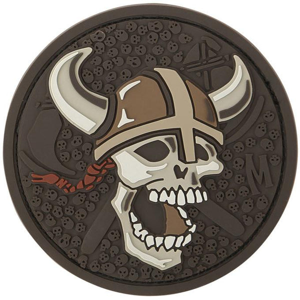 VIKING SKULL PATCH - MAXPEDITION, Patches, Military, CCW, EDC, Tactical, Everyday Carry, Outdoors, Hiking, Camping, Bushcraft, Gear, Police Gear, Law Enforcement