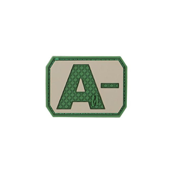 A- BLOOD TYPE PATCH - MAXPEDITION, Patches, Military, CCW, EDC, Tactical, Everyday Carry, Outdoors, Nature, Hiking, Camping, Bushcraft, Gear, Police Gear, Law Enforcement